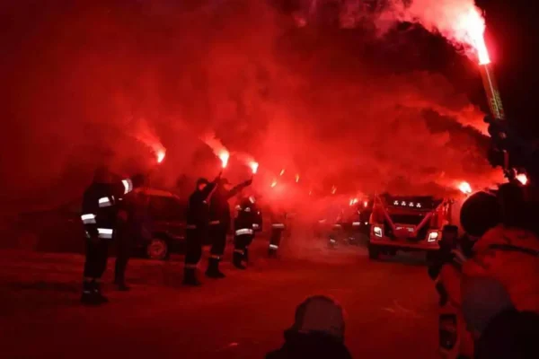 Zabezpieczenie rejonu miasta w Końskich – interwencja OSP KSRG