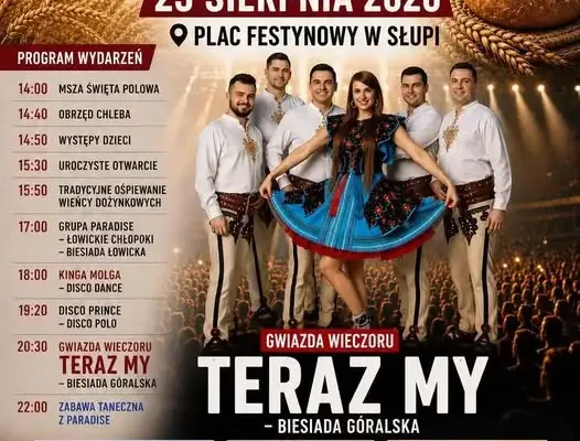 Dożynki Gminne w Słupi już dziś! Sprawdź program i gwiazdy wieczoru