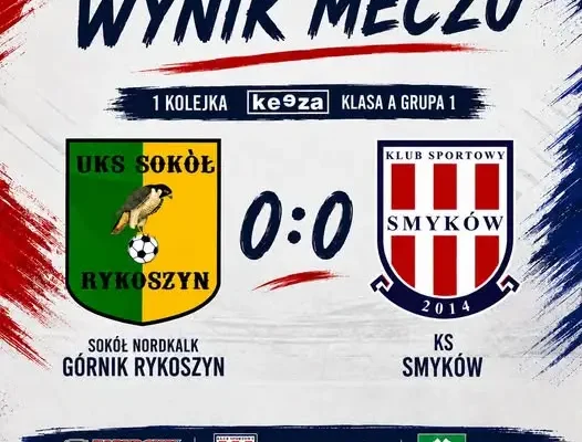 Bezbramkowy remis na inaugurację sezonu: Górnik Rykoszyn 0:0 KS Smyków