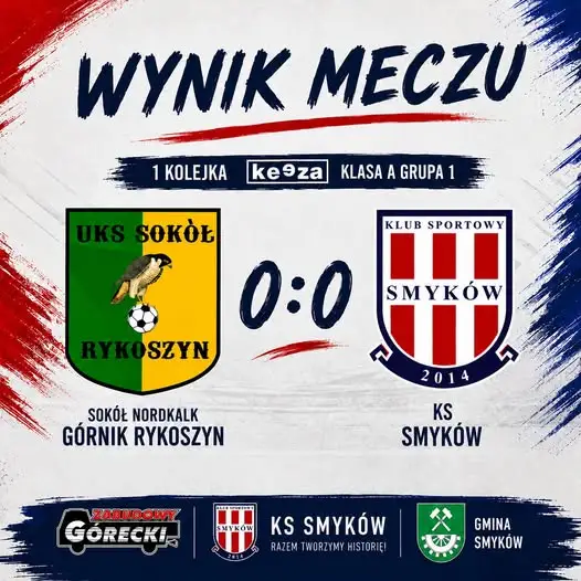 Bezbramkowy remis na inaugurację sezonu: Górnik Rykoszyn 0:0 KS Smyków
