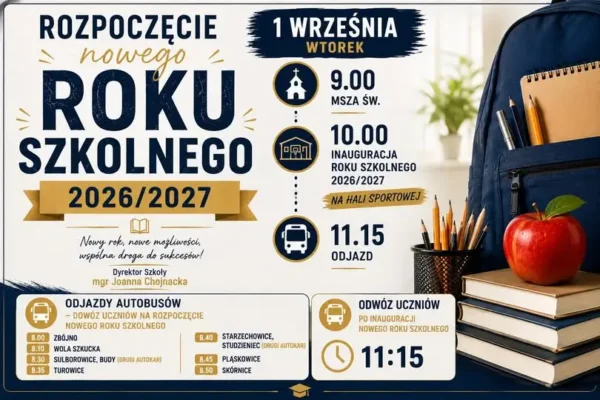 Uroczyste rozpoczęcie roku szkolnego 2026/2027 – zaproszenie
