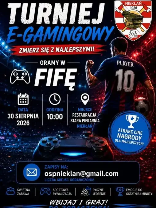 Turniej FIFA 25 w Niekłaniu – zapisy trwają!