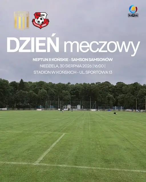 Młodzi piłkarze Neptuna II Końskie zainaugurują sezon – zapraszamy na mecz