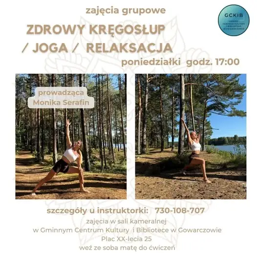 Joga i relaksacja w Gowarczowie – pierwsze zajęcia w poniedziałek