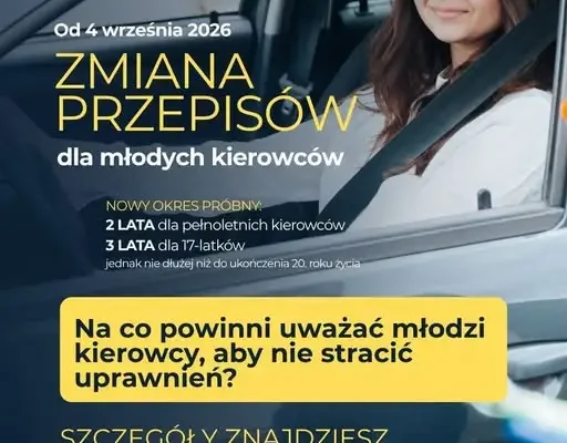Nowe przepisy dla młodych kierowców od 4 września – co musisz wiedzieć, aby nie stracić prawa jazdy?