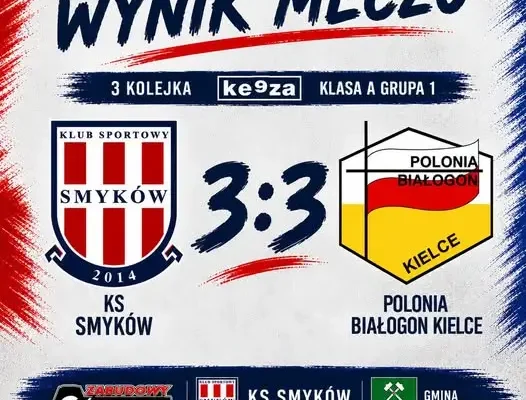 Remis w Miedzierzy: KS Smyków dzieli się punktami z Polonią Białogon
