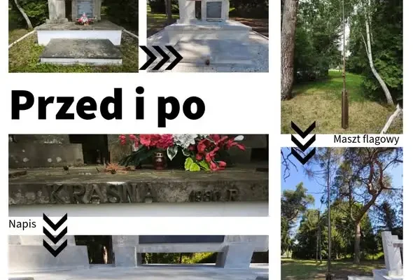 Zakończono remont Pomnika żołnierzy Wojska Polskiego w Krasnej