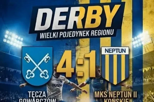 Derby dla Tęczy Gowarczów! Wysokie zwycięstwo 4:1