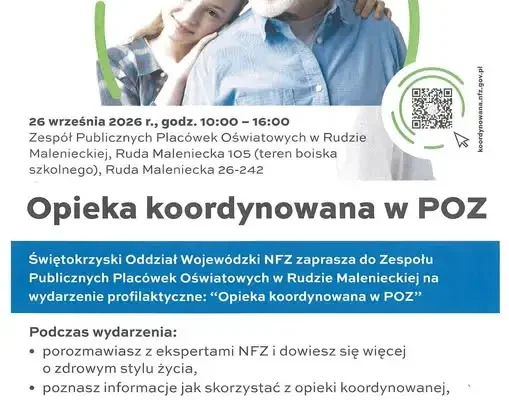 NFZ zaprasza do Rudy Malenieckiej na dzień profilaktyki i opieki koordynowanej