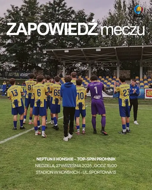 Neptun II Końskie zagra ostatni raz w tym roku na Sportowej