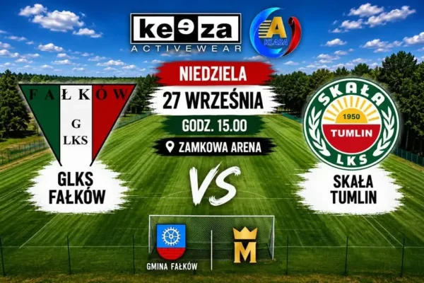 GLKS Fałków zagra ze Skałą Tumlin na Zamkowej Arenie