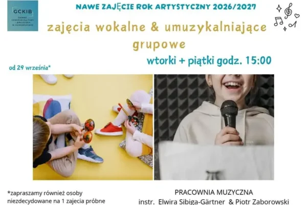 Nowe zajęcia wokalne i umuzykalniające dla dzieci w Gowarczowie