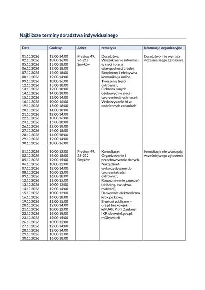 Harmonogram zajęć na październik w Świetlicy w Przyłogach – zapisy trwają