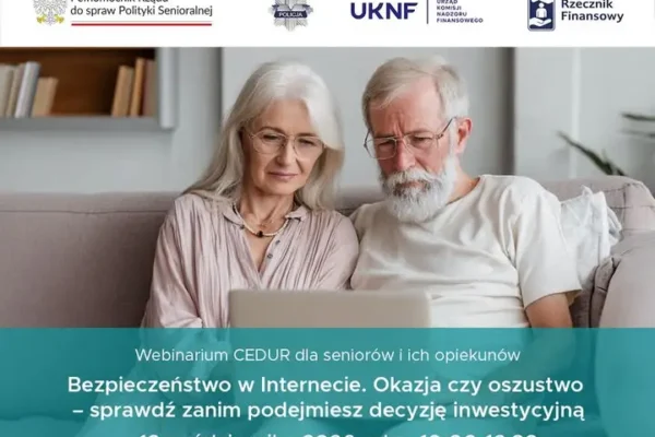 Webinarium KNF dla seniorów: jak nie dać się oszukać na fałszywych inwestycjach