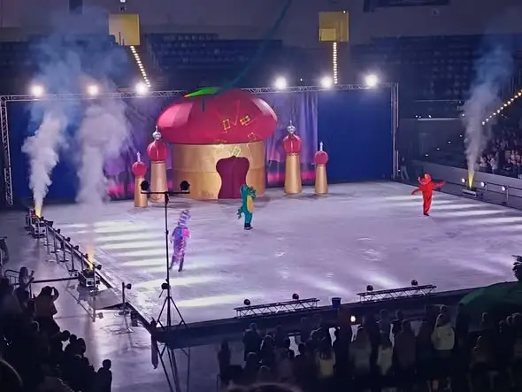 Uczniowie z klas 2-4 na rewi na lodzie w Radomiu