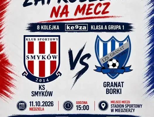 Granat Borki zagra z Miedzierzą w 8. kolejce KEEZA Klasy A
