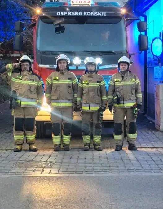 Strażacy z Końskich oddali hołd kolegom poległym na służbie
